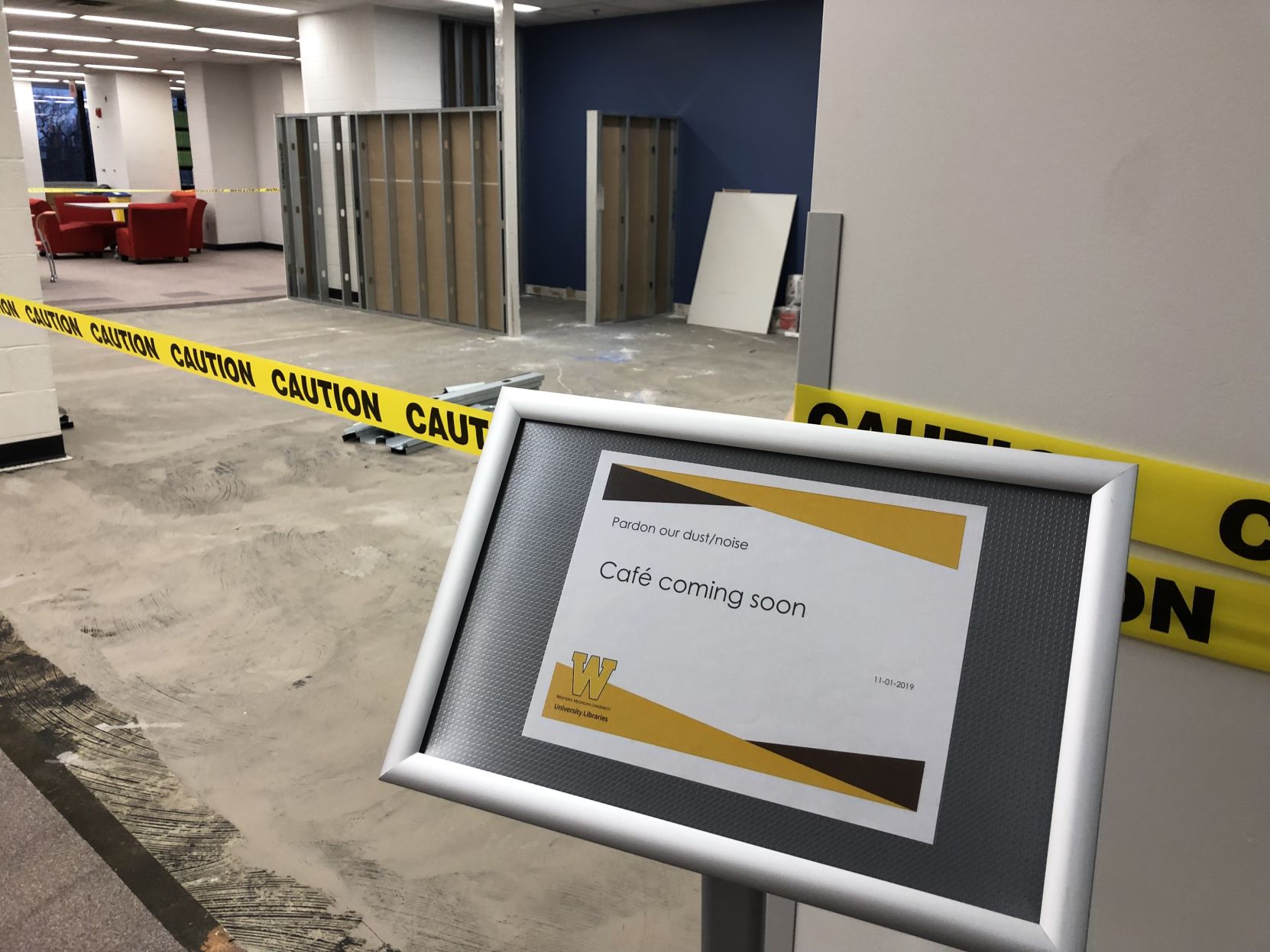 Café under construction in Waldo